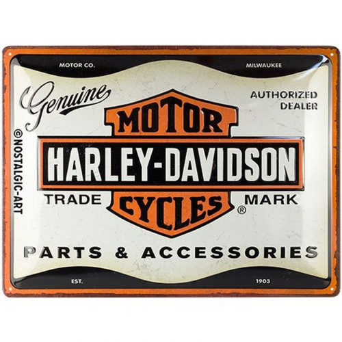 Blechschild Harley Parts 1